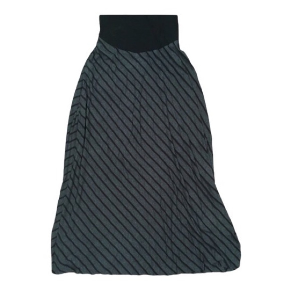 Baby Bump by motherhood maternity ankle length black and gray skirt. Size med.
